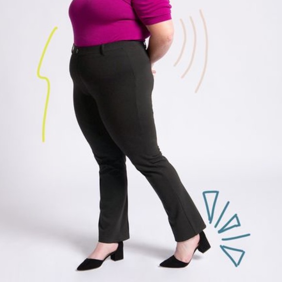 Betabrand Dress Pant Yoga Pants Black 